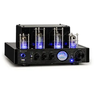 Auna Amp VT Röhrenverstärker HiFi-Verstärker 2x35W RMS BT Opt./Koax./AUX-In