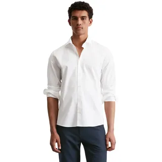 Marc O'Polo Langarmhemd körpernahe Form weiß XXL