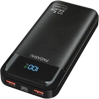 Power Bank 27.000mAh 22,5W Externer Handyakku PD20W Schnell Aufladende Powerbank USB C mit LED Display 3 Ausgängen & 2 Eingängen Tragbares Ladegerät für Smartphones (003)