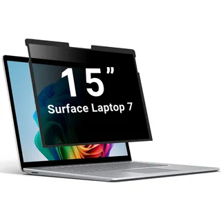 ZOEAGG Privacy Screen for Surface Laptop 15 inch, Removable Surface Laptop 7 Privacy Screen, Reusable/Easy Installation/Anti-Spy/Anti-Glare/Anti Blue Light for Microsoft Surface Computer