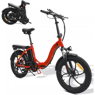 e bike damen herren ebike klapprad erwachsene elektro fahrrad männerklappfahrrad fahrrad ebike damen city 20 zoll - Rot