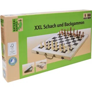 Vedes Natural Games XXL Schach und Backgammon