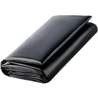 RATSTONE Teichfolie,Hochwertige PVC Teichfolie 1mm Stärke Fisch Und Pflanzenfreundlich, Uv- Und Witterungsbeständig,Schwimmteich Folie Gartenteich,Garten- Und Teichzubehör (5m Lang, Schwarz 2m Breit)