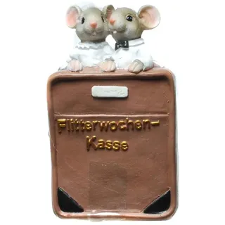 Spardose Flitterwochen-Kasse mit Brautpaar Mäuse