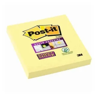 Post-it Haftnotiz Super Sticky 65412SY 76x76mm 90Bl gelb