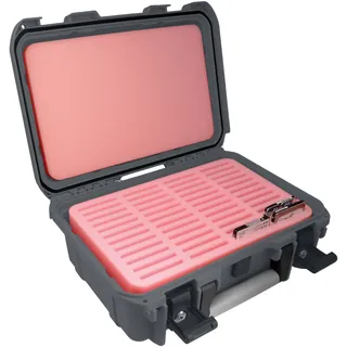 VARIA Group Feldherr Schutzkoffer/Transportkoffer wasserdicht für 2,5'' SSD/HDD Festplatten - 48 Fächer