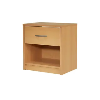 SchlafKONTOR Nachtschrank Pepe 39 x 28 x 41 cm Beige