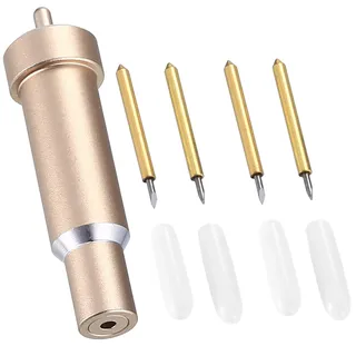 4 Stk Feinschnittklinge für Cricut Maker Ersatzklingen Kompatibel mit Cricut Maker, Maker 3 Explore Air 3 Air 2 One, Schneidklingen für Cricut Messer mit 60° 30° Feine Spitzenklingen, Gehäuse