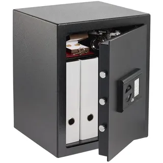 Burg Wächter Möbeltresor Home-Safe H 240 E Sicherheitsstufe B nach VDMA 24992 schwarz 43,5 x 38,2 x 52,8 cm