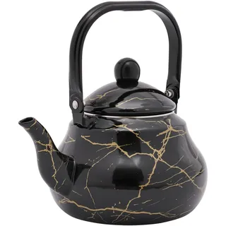 2L Emaille Wasserkessel Retro Design,teekanne gusseisen,teekanne vintage,Für Elektroherd, Induktion, Gas & Keramik