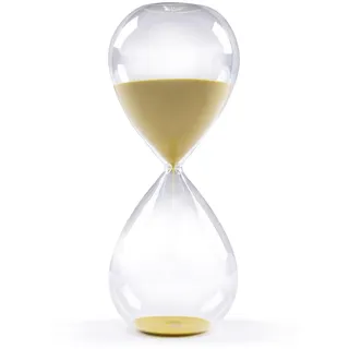 GNEGNI LIFE Sanduhr, 45 Minuten Sanduhr, Goldfarbener Sand, Glas Deko Sanduhren, Große Sanduhren für Küche,Zuhause, Schreibtisch, Klassenzimmer, Büro, Hochzeitsdekoration