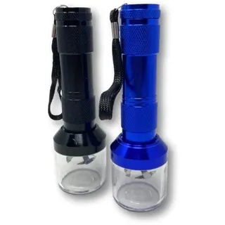 EKNA Elektrische Grinder - Elektronische Aluminium Grinder | Satz Von 2 (Schwarz+Blau)