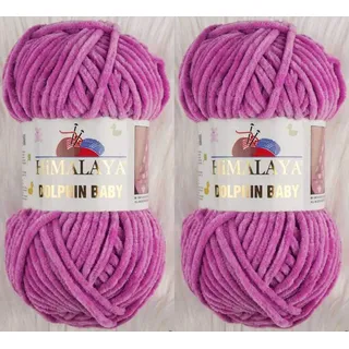 Himalaya Dolphin Baby-Strickgarn, 2 Knäuel, 260 m, 2 x 100 g, super sperriges Babydeckengarn (80356)