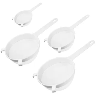 YITYDaMai 4 Stk Küchensieb Plastik Set, Nudelsiebe Feinmaschig, Haushaltssieb, Feines Sieb Set, Mehlsieb Plastik für Küche