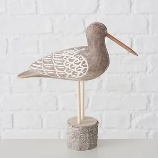 Figur Möwe " Virana " aus Holz von Boltze - Maritime Deko Möwen - hellbraun