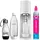 white + PET-Flasche 0,5 l + 2 PET-Flaschen 1 l + Zylinder