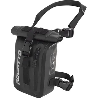 Bogotto Terreno Roll-Top Oberschenkeltasche aus Polyester Schwarz