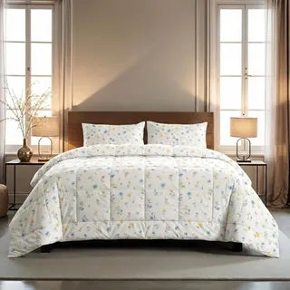 Zelesta Wonderbed Waschbare Bettdecke ohne bezug – Bettdecke & Bezug in einem | Waschbar & Trocknergeeignet | Antiallergisch, Atmungsaktiv & Temperaturregulierend (200x200 cm)