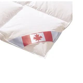 KÜNSEMÜLLER Sommerbettdecke Canada Daunen Sommerdecke extra leicht 5-Sterne Hotelqualität, Füllung: 90% Daunen 10% Kleinstfederchen, leichte Sommerdecke, Sommerdaune 155 cm x 220 cm