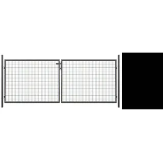 Tetzner & Jentzsch Doppeltor Strong 400 x 103 cm anthrazit inkl. Pfosten