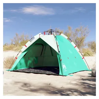 vidaXL Strandzelt 3 Personen Seegrün Quick Release Wasserdicht