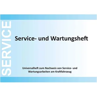 Eichner Universal Service und Wartungsheft KFZ Wartungsarbeiten
