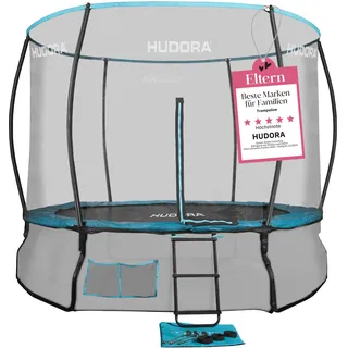 Hudora Fantastic 300V 300 cm inkl. Sicherheitsnetz und Leiter grün/türkis