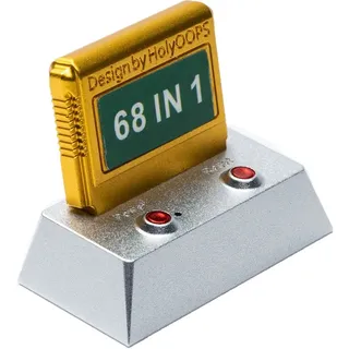 Keychron Computer Aluminum Alloy Artisan Keycap, Tastenkappe - silber/gold