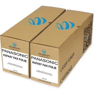 2x KXFA57, KX-FA57 Duston Fax Folie kompatibel zu Panasonic KF-FP701 341 342 343 361 362KX-FHD 332 333 351 352 353