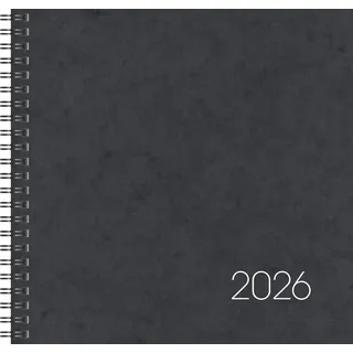 Brunnen Buchkalender Mod. 766 2026 | 210×205 mm, Karton, schwarz