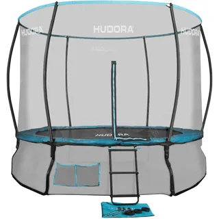 Hudora Fantastic 300V 300 cm inkl. Sicherheitsnetz und Leiter grün/türkis