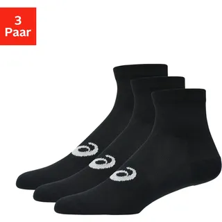 Asics 3 PACK Quarter Socken schwarz 43-46