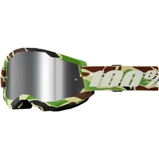 100% Strata 2 War Camo - Mirror Silver Lens/CAT3