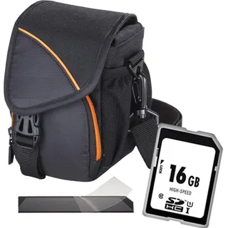 1A PHOTO PORST Kamerazubehör-Set Start-Set für Panasonic Lumix DC-GX9 mit Objektiv