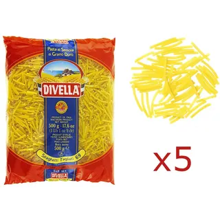 Pasta Divella Italienische SPAGHETTI TAGLIATI aus Hartweizenmehl 5 Stück 500 gr