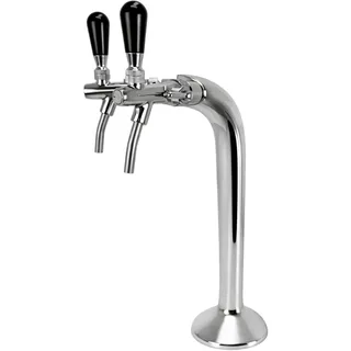 Schanksäule BieTal® Cobra Classic Zapfsäule Chrom verchromt 2-ltg für professionelle Zapfanlagen für Bier AFG Getränke mit Schankhähnen Zapfhahn | Gastronomie, Bar, Restaurant, Hotel & Eventbereich