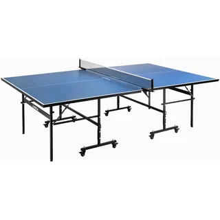 Joola Tischtennisplatte Inside 13 Tischtennistisch Indoor klappbares Untergestell – Schneller Aufbau-inklusive Netz, blau, 274 x 152,5 x 76 cm