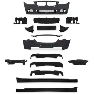 StoÃstangen Kit Satz inkl. Seitenschweller mit PDC-Bohrungen passend für BMW 5er F10 Limousine Baujahr 2010 - 2013