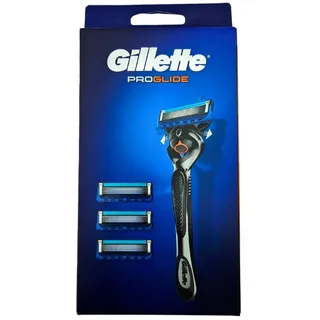 Gillette ProGlide Rasierer + 4 Rasierklingen mit 5-fach Klinge, Geschenk für Männer