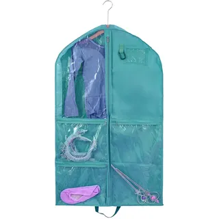 Kinder-Kleidersack,Kostüm Kleidersack mit 5 taschen,Kleidersack für Tänzer,Kurz Kleidersack Anzug für Gardetanz Einfache Organisation,Aufführungen,Wettbewerbe,Schönheitswettbewerbe,Reisen und Mehr