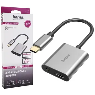 Hama Audio-Adapter, 2in1 USB-C-St