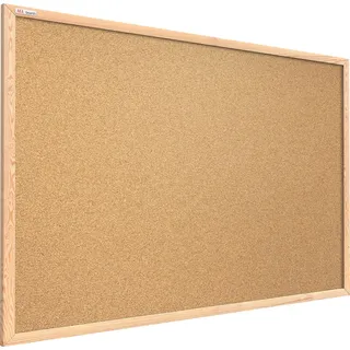 ALLboards Pinnwand mit Holz Rahmen 120x90cm Korktafel Korkwand Pinnwand Kork