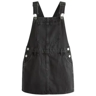 Next Latzkleid Trägerkleid aus Denim (1-tlg) schwarz 146 (11J)