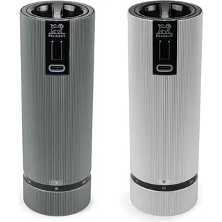 Peugeot Line Duo Electric Salzmühle 15 cm Grau befüllt