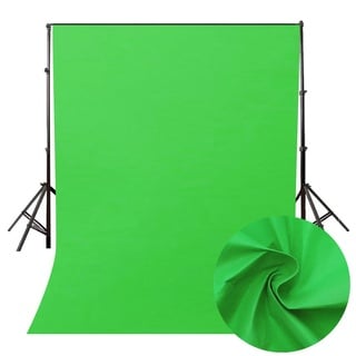 Ouneed - Green Screen Faltbare Hintergrund 160 * 200cm, Ausfahrbares Greenscreen mit Chromakey Effekt Film Shooting Background Backdrops Photography für Youtbube Video Fotostudio (Grün)