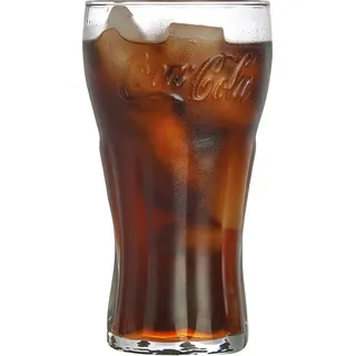 van Well Longdrinkglas Coca-Cola, Glas, spülmaschinengeeignet, 6-teilig weiß 20 cl | 200 ml | 7 cm x 13 cm