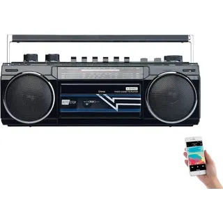 NEU Kassettenrecorder USB SD Bluetooth Retro Ghettoblaster für Musik Hörspiel
