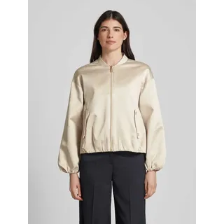 S.Oliver Oversized Blouson mit elastischem Saum, Beige, 36