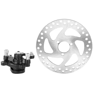 bremsanlage pocketbike,scheibenbremse gokart,Bremsscheibe, Aluminiumlegierung Mini-Roller hinterer Scheibenbremssatz Bremsscheibe + Bremssattel für Rotoren SUVs