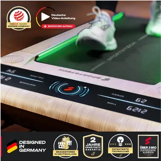 Sportstech sWalk Laufband Braun